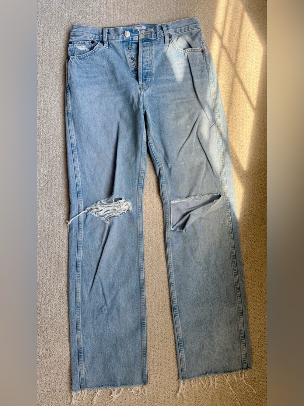 Re/Done Light Blue High-Rise Jeans